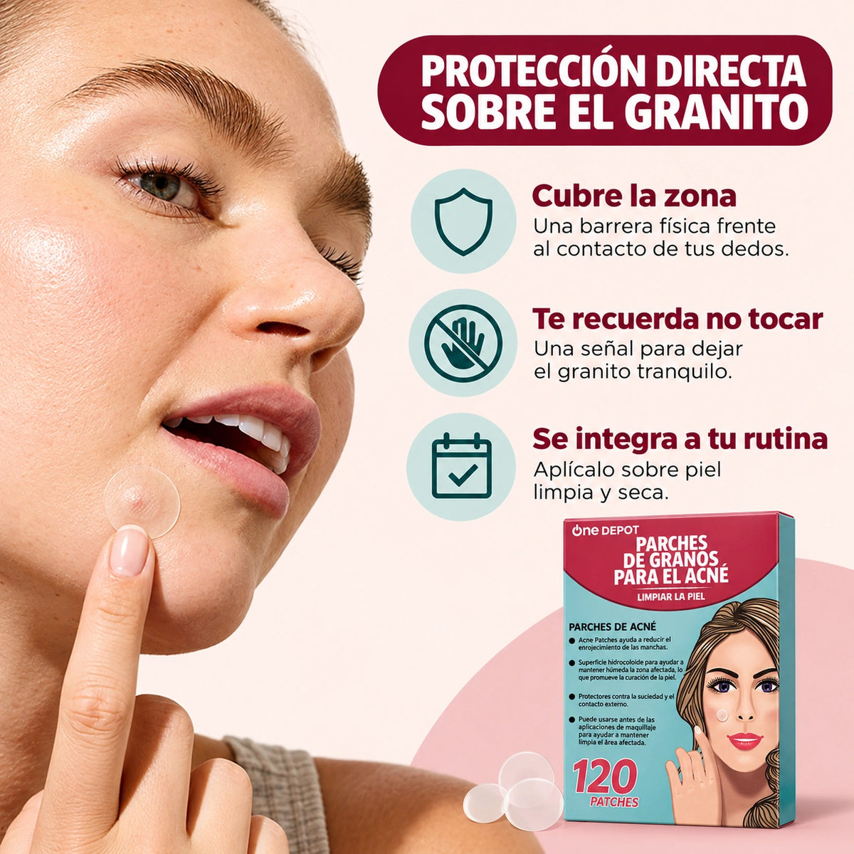 Parches para Granitos | Evita Tocarlos y Protege tu Piel