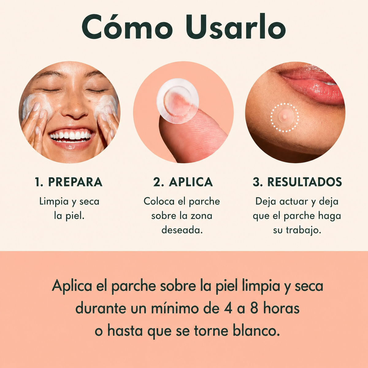 3 packs de parches para acné (120 unidades)