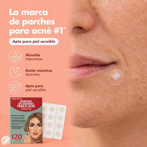 3 packs de parches para acné (120 unidades)